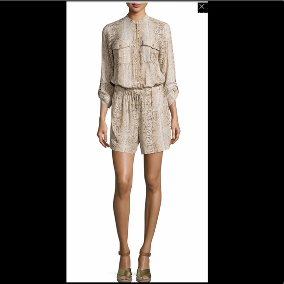 MICHAEL Michael Kors Python Print Romper, Size 12 - Picture 1 of 8
